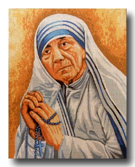 madre teresa mezzo punto